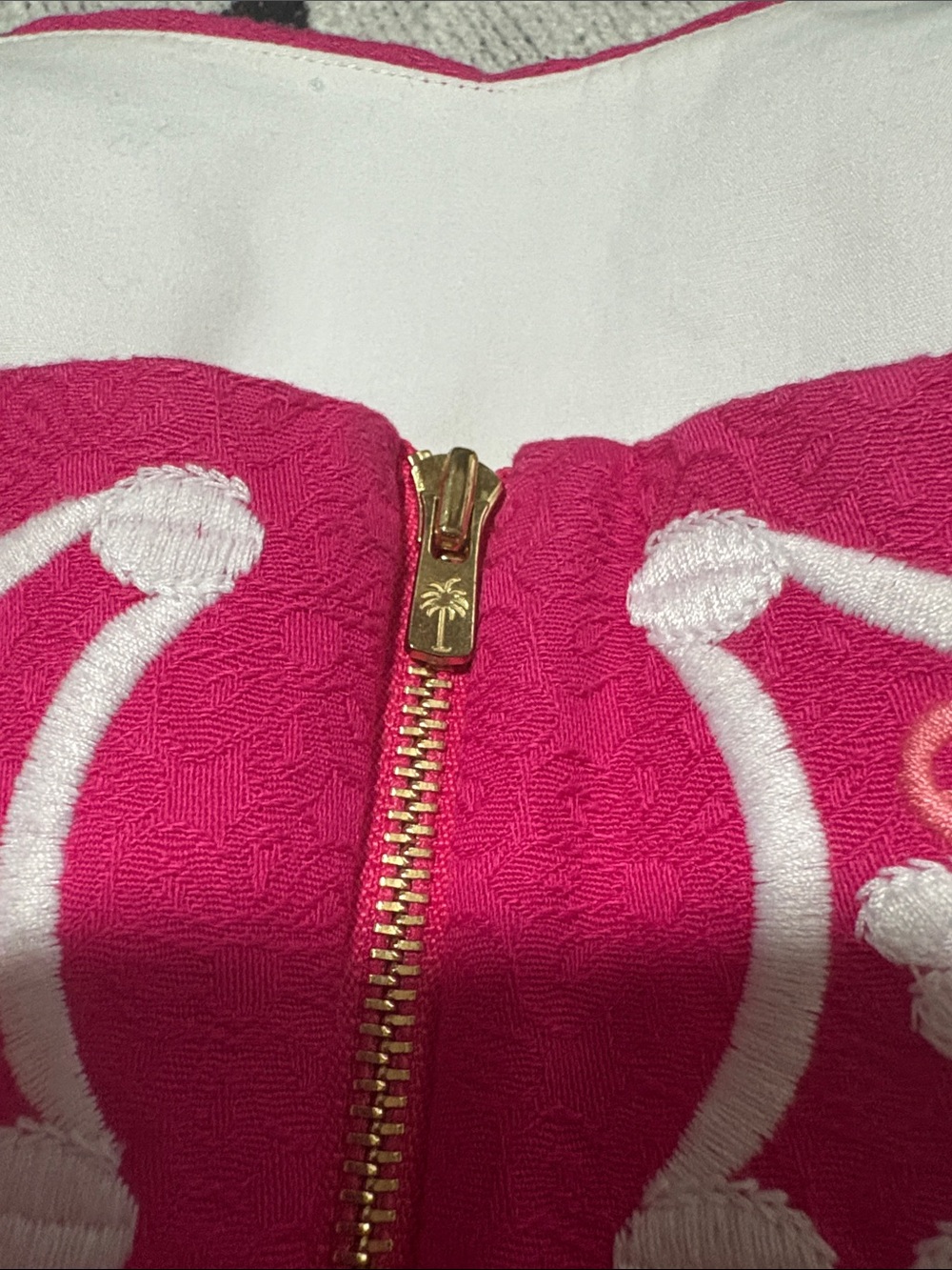 Lilly Pulitzer Azalea Pink "Maybell" Scalloped Embroidered Jacquard Mini Dress - Picture 8 of 13